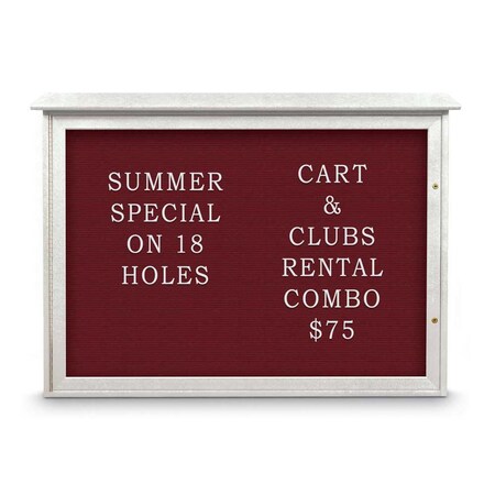 United Visual Products Outdoor Enclosed Combo Board, 72"x36", Bronze Frame/Green & Dark Spruce UVCB7236ODBZ-GREEN-DRKSPR